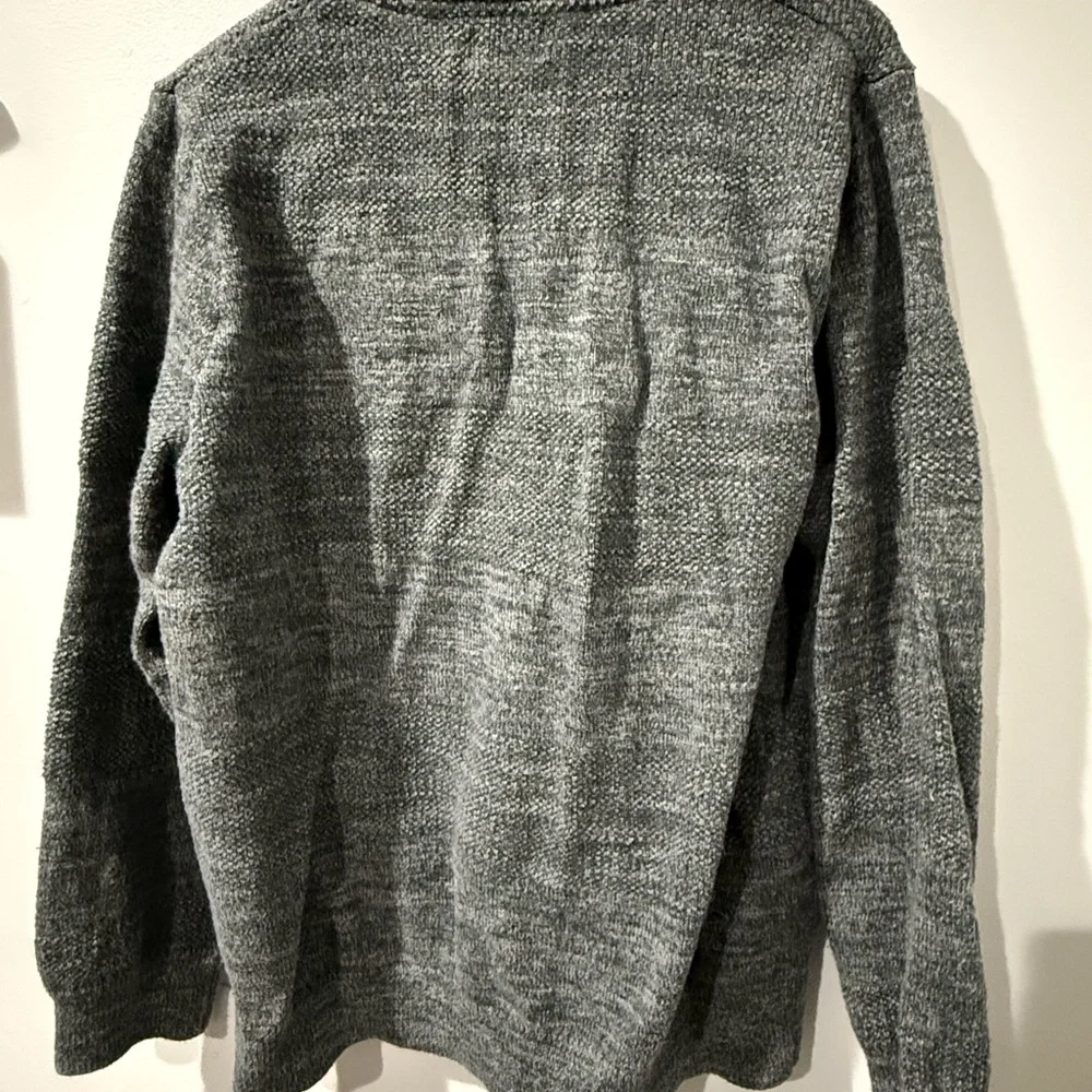 L.L. Bean Crew Neck Jumper Men's XL‎ Grey Mix 100% Cotton Knit 500236 Q